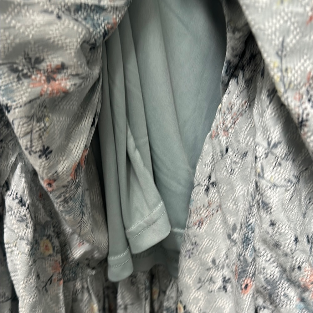 DR2 | Light Blue Floral Sleeveless Maxi Dress | Size XS - Picture 9 of 9